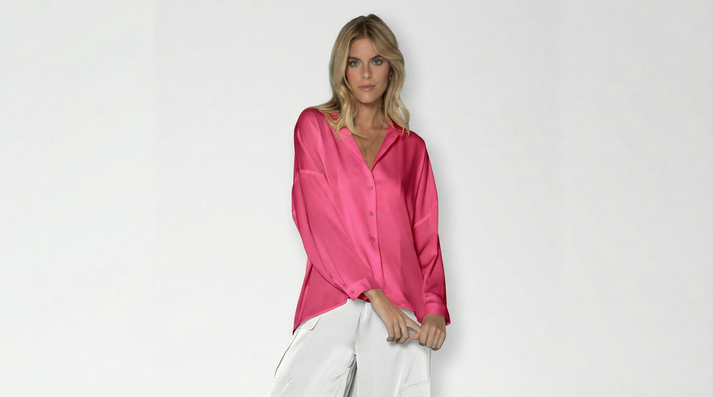 Alaska Shirt - Miami Pink, Chambre, Faded Denim, Icy Teal, Midnight Blue, Nouvelle White, Palm Beach Peony, Papaya, Periwinkle, True Blue, Ultra Violet, Vivacious Pink, Azure