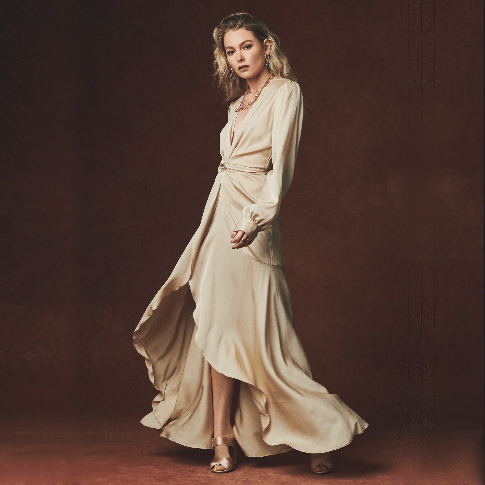 Ananda Long Dress - Nouvelle / Silk95Five