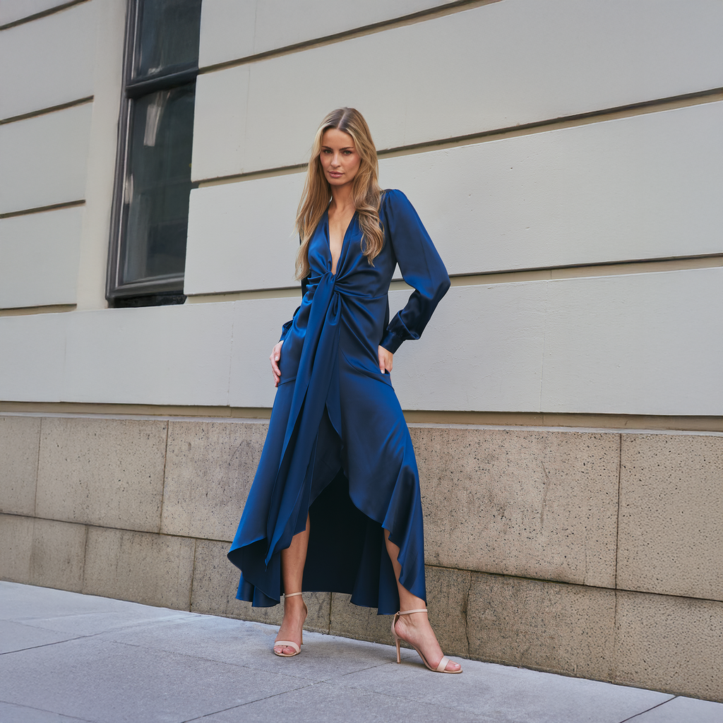 Ananda Long Dress - Nouvelle / Silk95Five