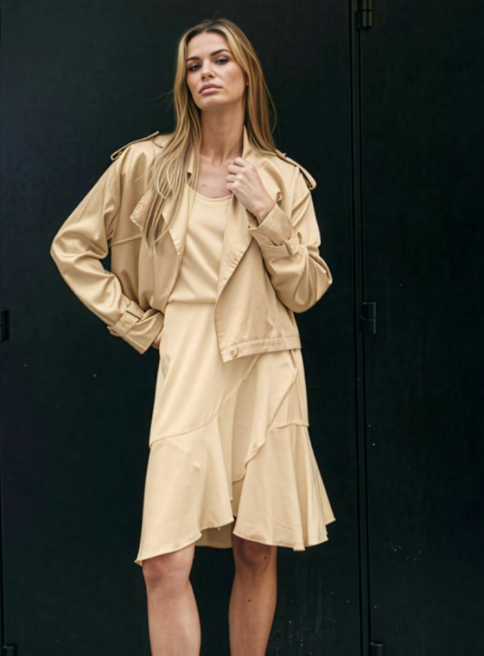 Kensington Trench Cropped - Nouvelle / Silk95Five