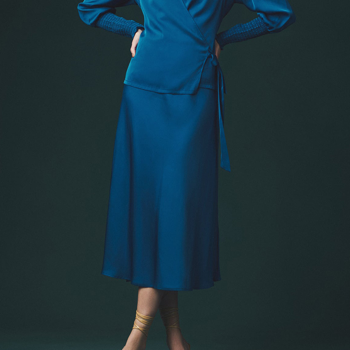 Chamonix Midi Skirt - Nouvelle / Silk95Five