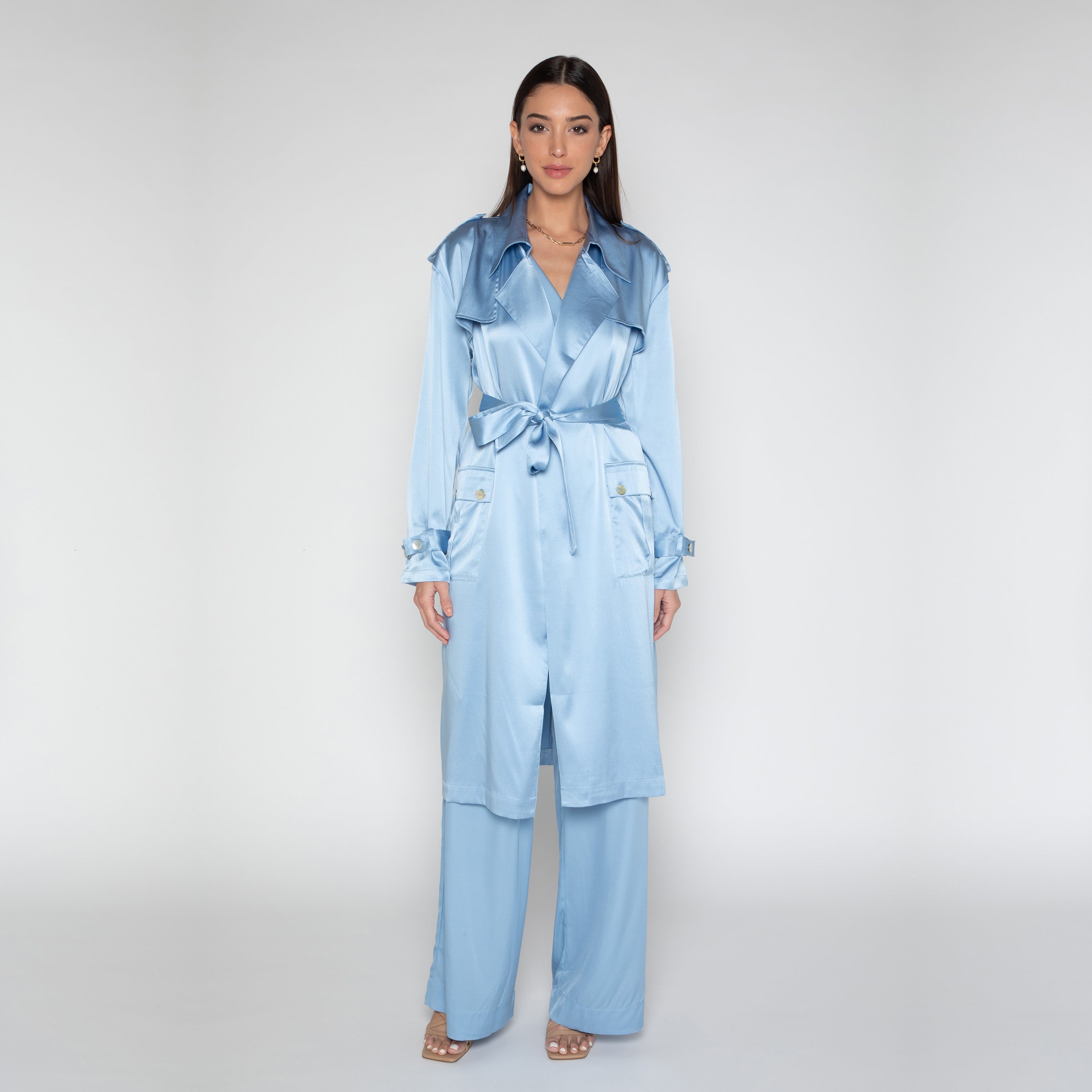 Kensington Trench Coat - Nouvelle / Silk95Five