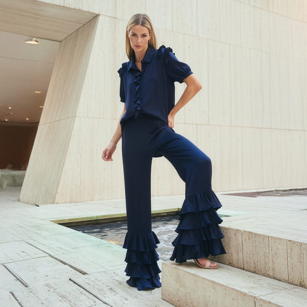 Frill Pants - Nouvelle / Silk95Five