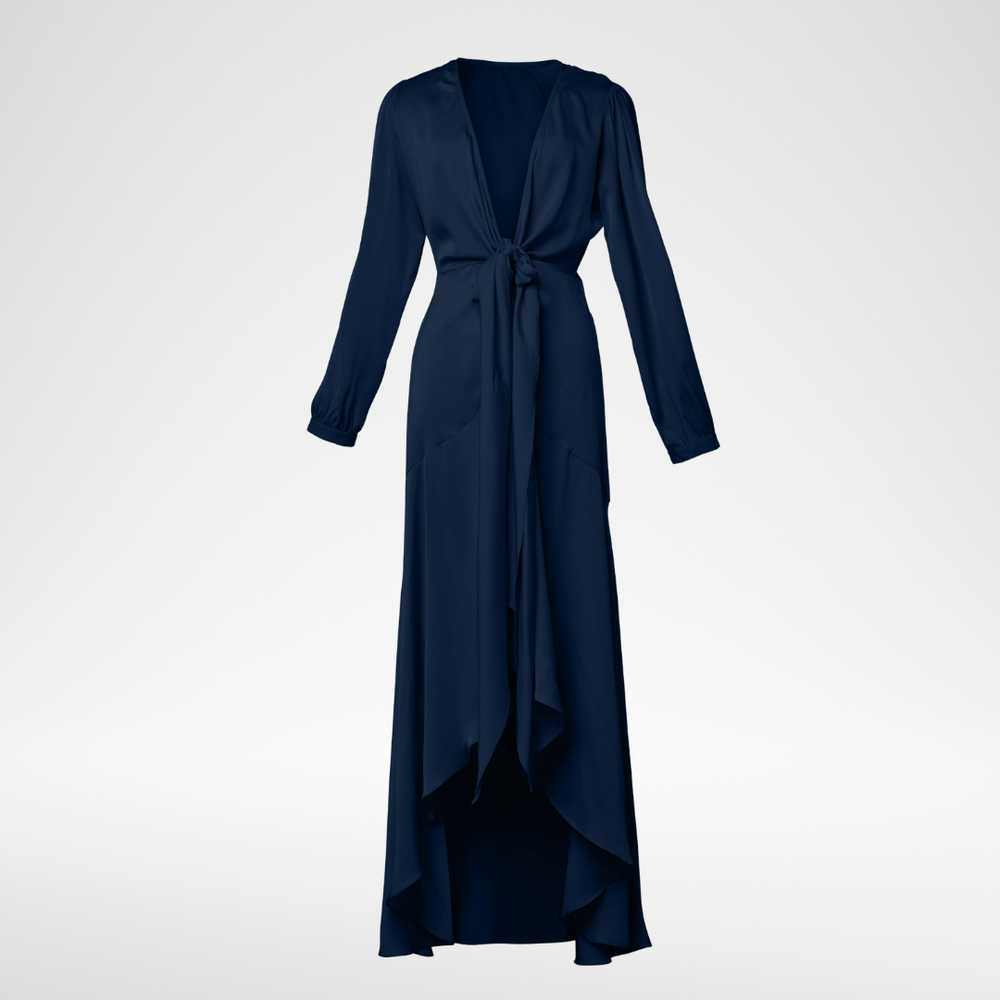 Ananda Long Dress - Navy