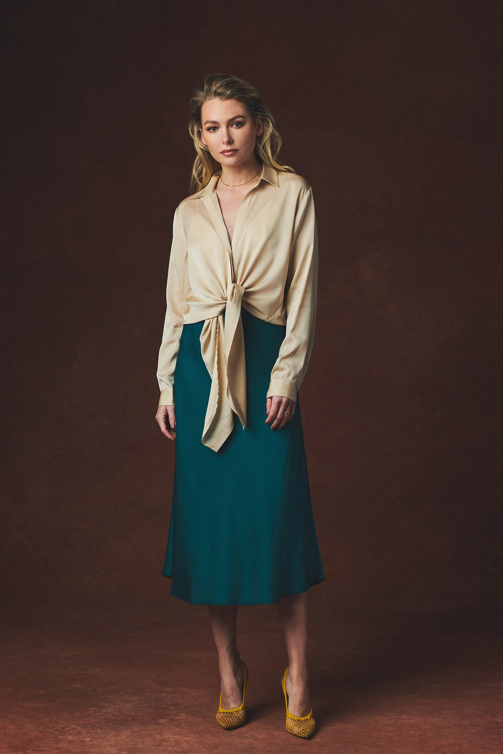 Gonna midi Chamonix - Forest Green