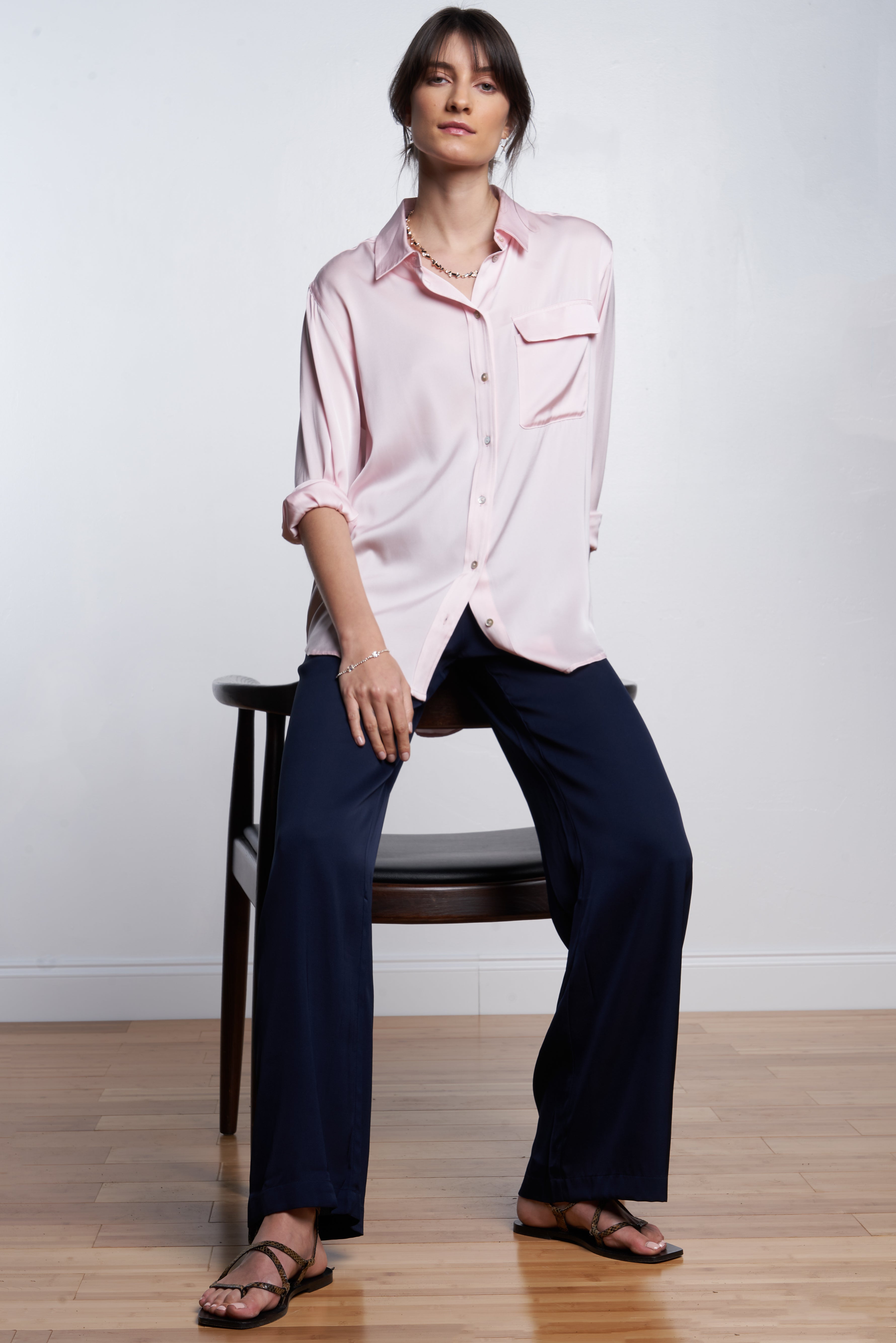 India Shirt Chocolate Size S