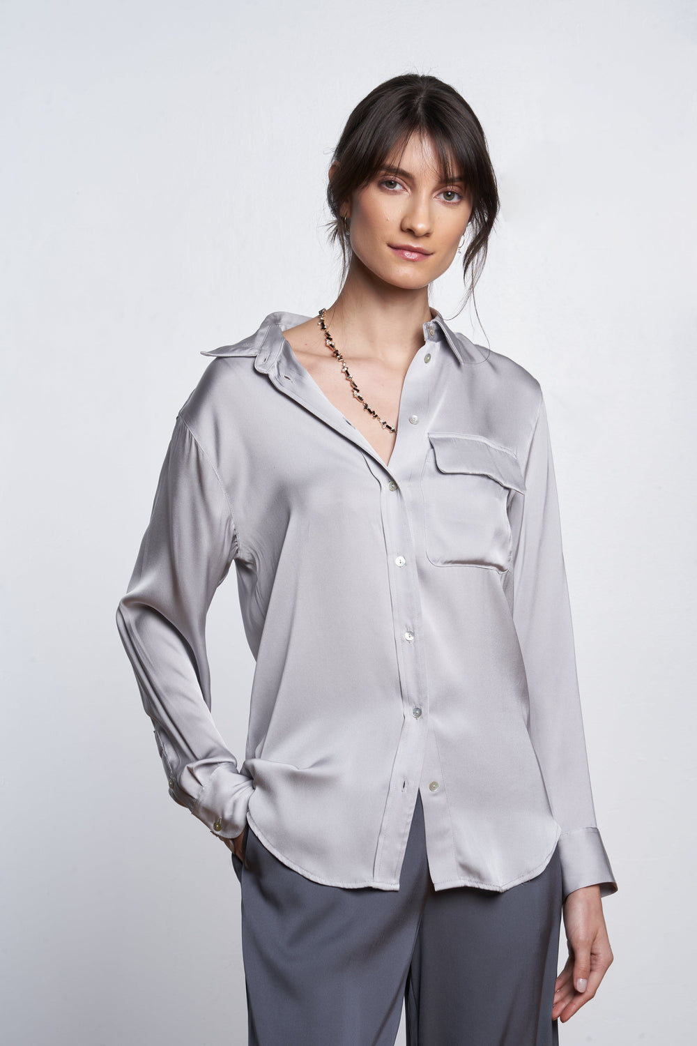 India Shirt - Silver Lining