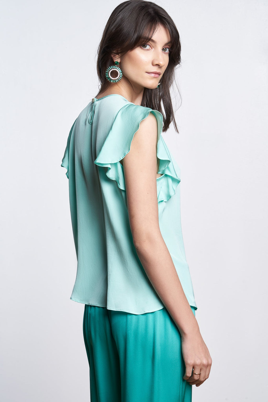 Naples Top Aqua Shimmer Size S