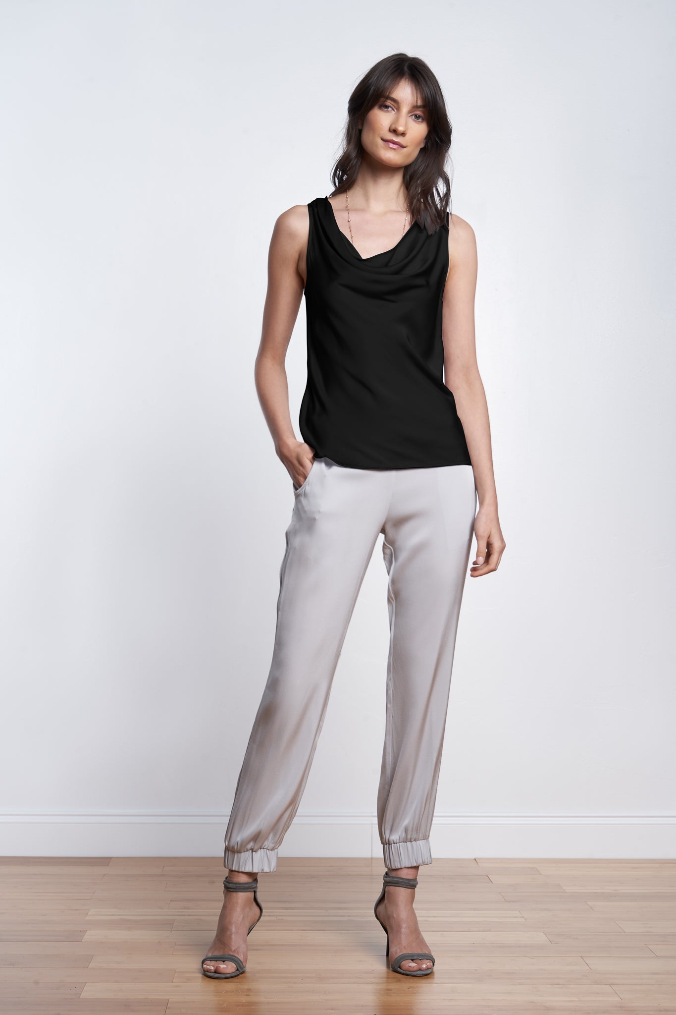 Paris Cowl Neck Nouvelle White Size L